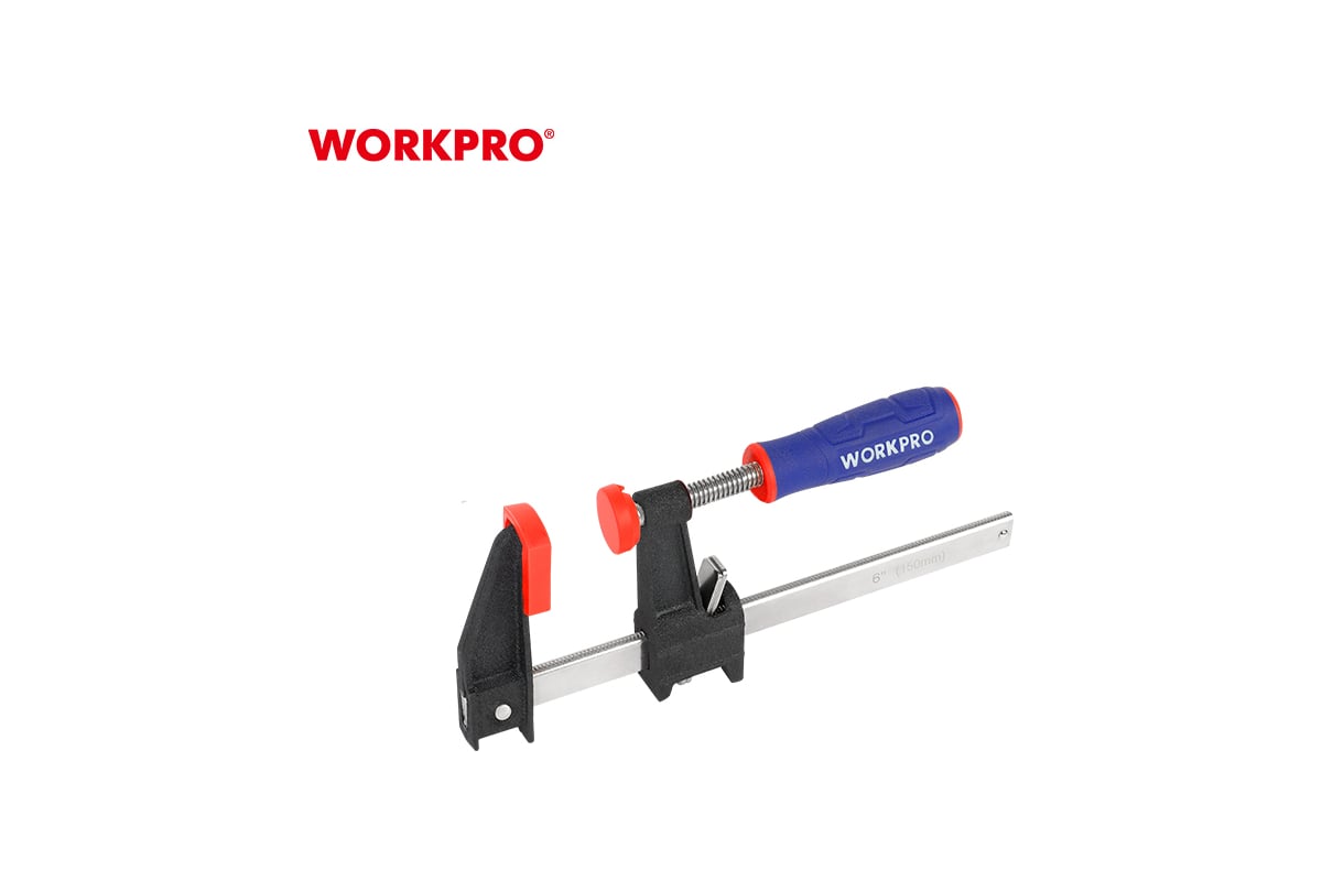 F-образная струбцина WORKPRO 300 мм, быстрорегулируемая WP232031