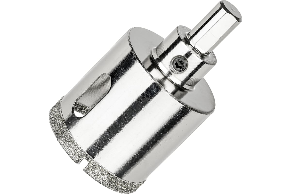 Коронка алмазная по керамограниту и керамике с центрирующим сверлом 40 мм Diamond Industrial DIDCSC040
