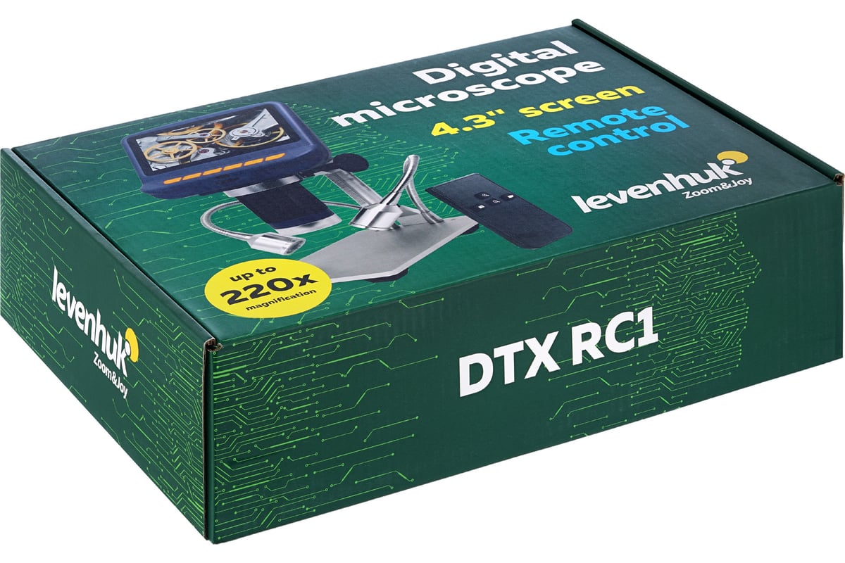 Микроскоп с дистанционным управлением Levenhuk DTX RC1 76821