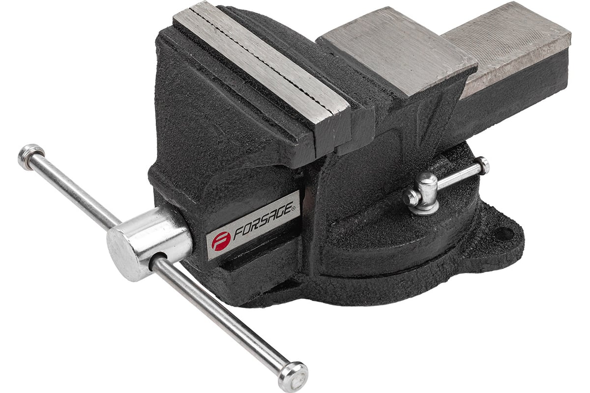 Тиски стальные поворотные с наковальней Forsage 5" (125мм) F-6540105(60508)
