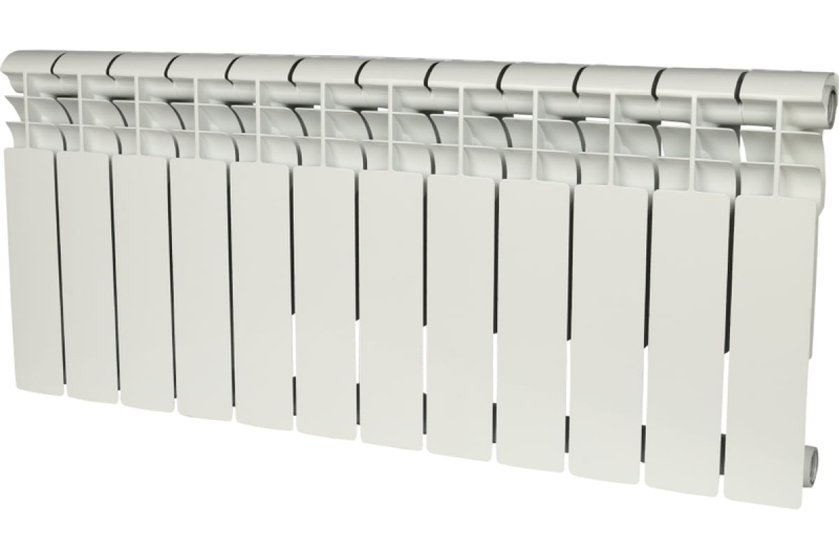 Биметаллический радиатор Rommer Profi BM 350 BI350-80-80-130 12 секций RAL9016 86633