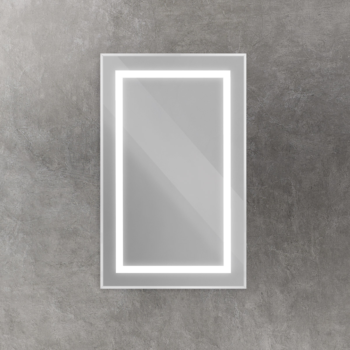 Зеркало BelBagno SPC-KRAFT-500-800-SENS-AL 50x80 см сенсорный выключатель, сатин