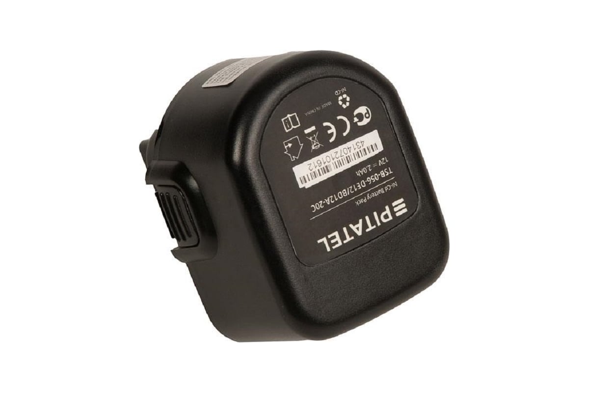 Аккумуляторная батарея ZeepDeep tsb-056-de12/bd12a-20c (p/n: dc9071, de9037, de9071, de9074, de9075, dw9071, dw9072, de9501, dwcb12, a9252), ni-cd 12v 2.0ah 860701