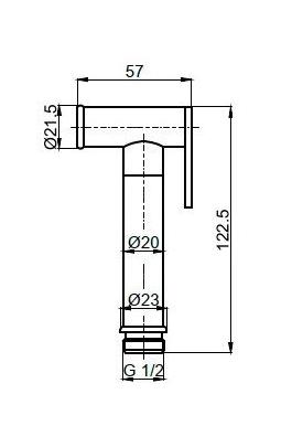 Гигиенический душ AQUAme AQM8511CR хром