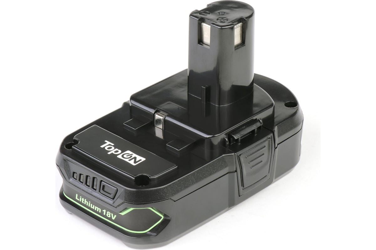 Аккумулятор для электроинструмента Ryobi (Li-Ion, 18В, 2.5Ач) Topon PN: RB18L25 TOP-PTGD-RY-18-2.5-Li