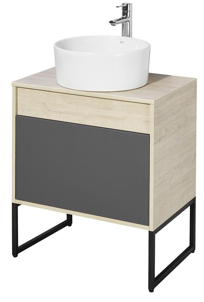 Мебель для ванной Акватон Лофт Урбан 65 см графит/дуб орегон