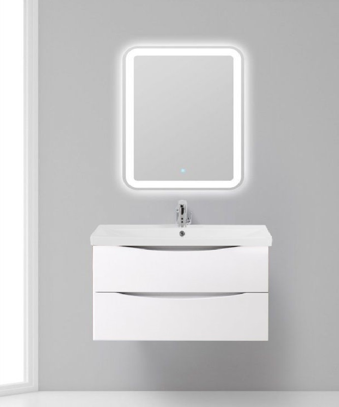 Тумба с раковиной BelBagno Marino-Cer 100 см Bianco Opaco