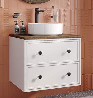 Тумба со столешницей Iddis Torr 60 см, МДФ макадамия орех