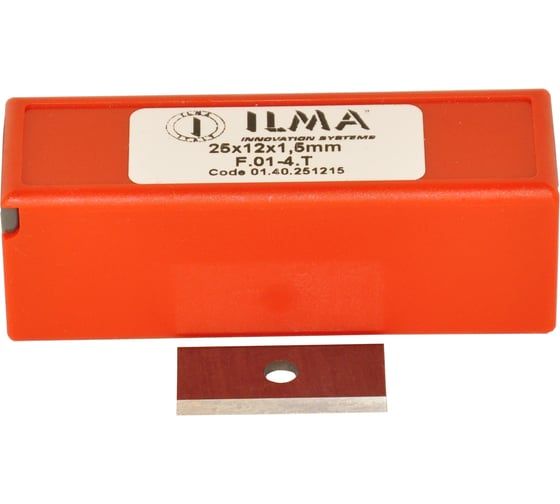 Нож сменный твердосплавный ILMA 25x12x1,5 стандарт HW, 35º, Z=2 NR, упаковка 10шт 01.40.251215-10