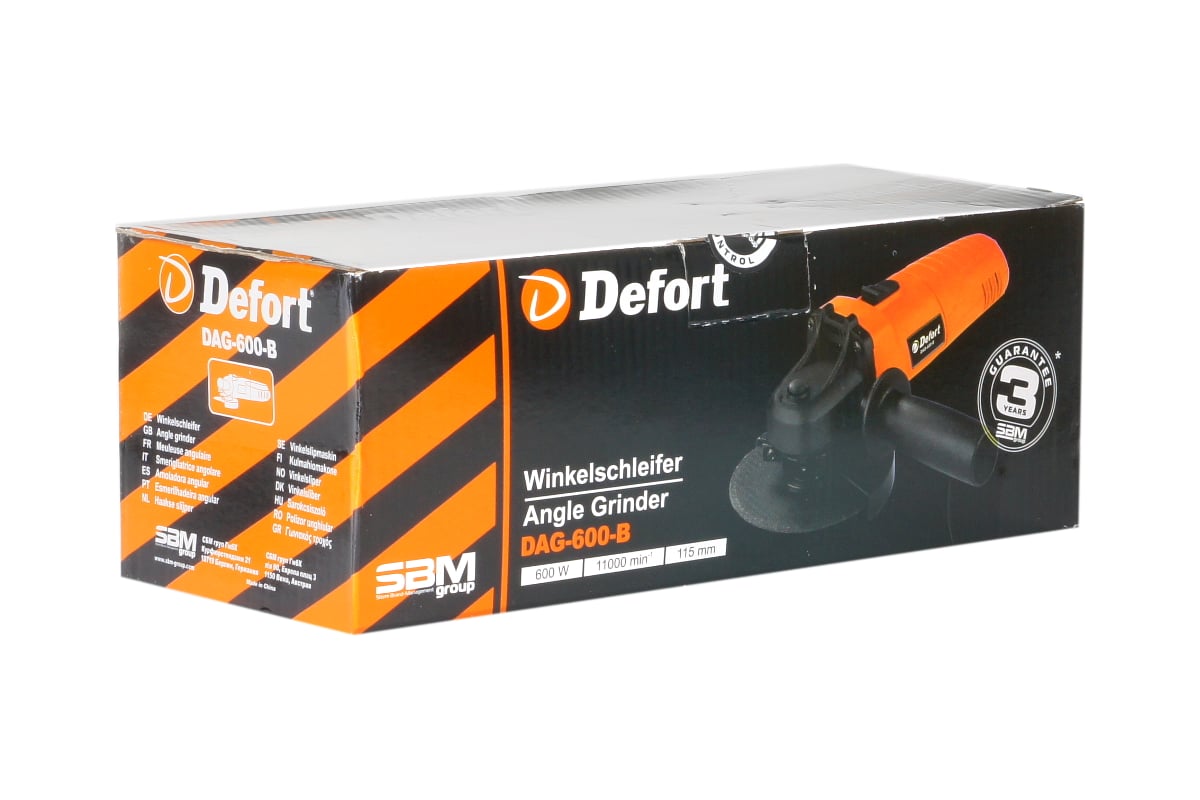 Болгарка (УШМ) Defort DAG-600-B 93724245