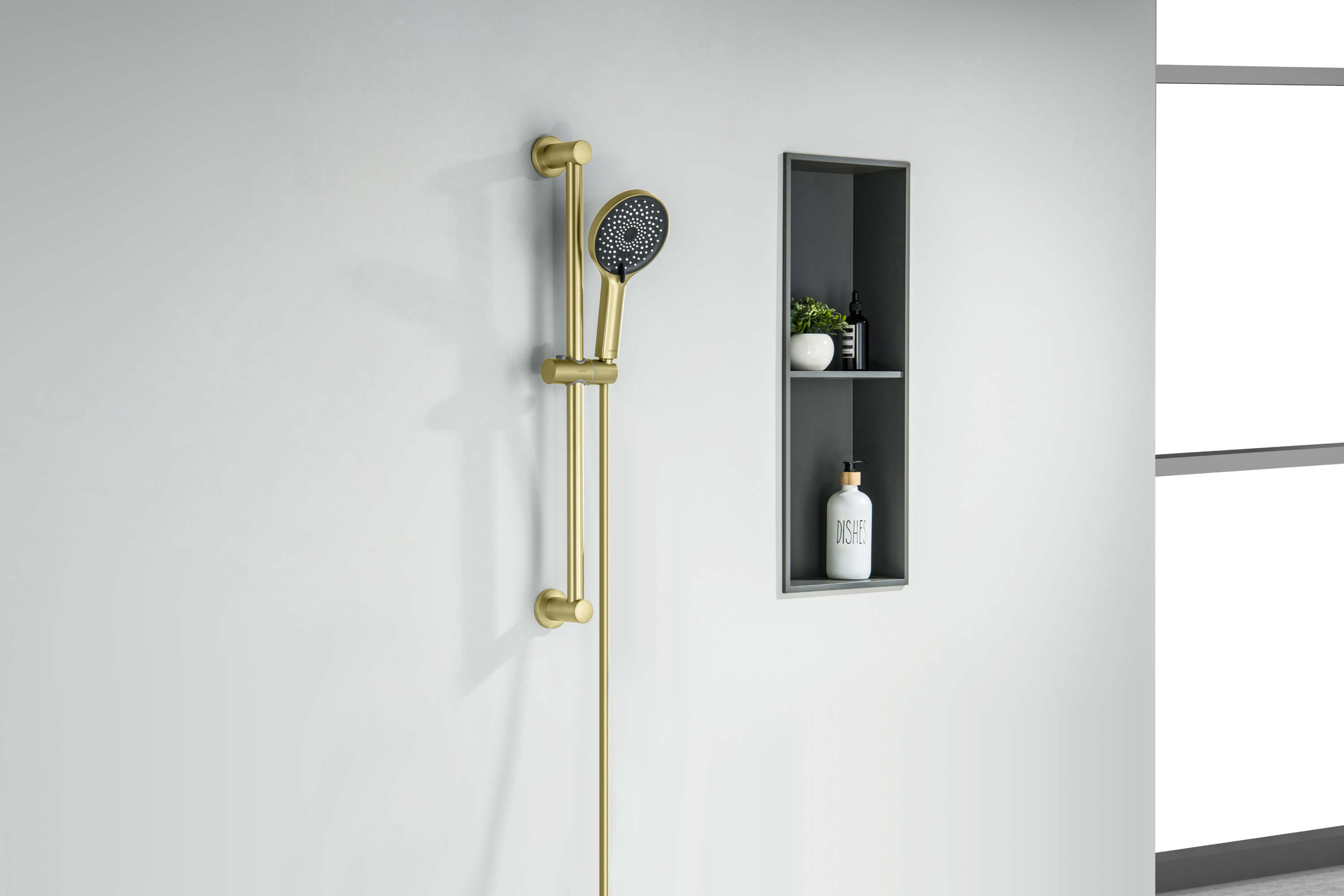 Душевой гарнитур Aquatek Лугано AQ2022BG шлифованное золото Душевой гарнитур Aquatek Лугано AQ2022BG шлифованное золото