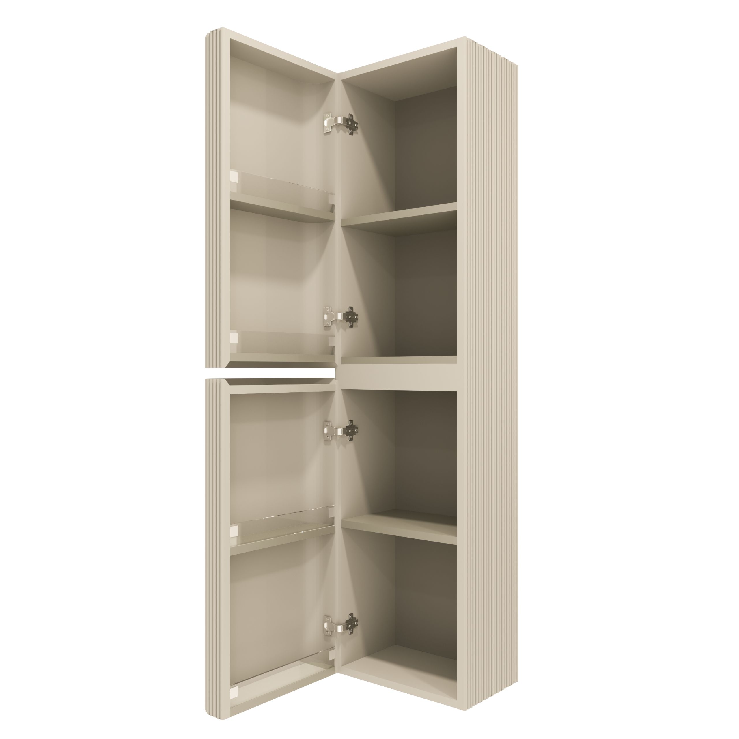 Шкаф пенал Vincea Альто (Alto) 40 см светло-бежевый матовый, левый VSC-4A150MLBG-L