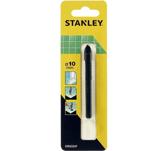 Сверло перьевое по стеклу, керамике 10x98 мм Stanley STA53247-QZ