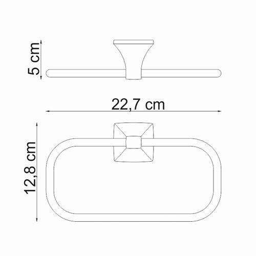 Вешалка для полотенец WasserKRAFT Wern K-2560, кольцо