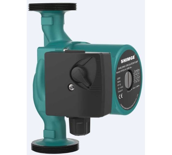 Насос SHIMGE XPS 25-4-180B, 60/45/30Вт, 220В, 50 Гц, 1 1/2", чугун, 10 бар, 110 С, 10110100291