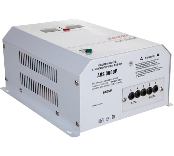 Настенный стабилизатор Powerman AVS 1ф 3 кВА AVS 3000 P 6049490