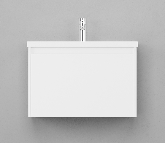Мебель для ванной Velvex Klaufs 70 см подвесная, 1 ящик, белый глянец