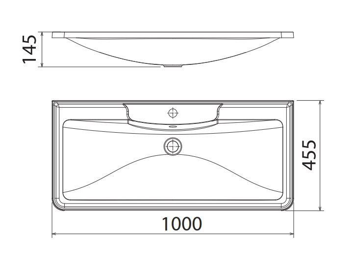 Тумба с раковиной BelBagno Acqua 100 см напольная Bianco Lucido