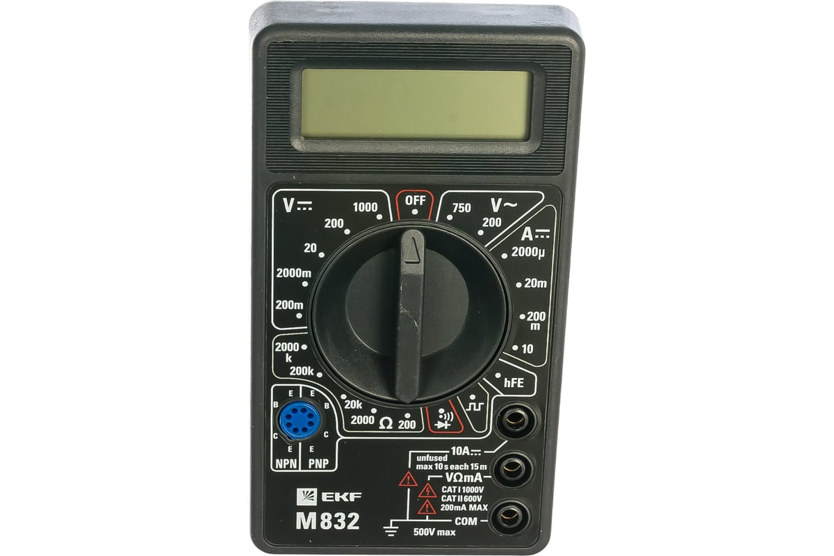 Цифровой мультиметр EKF M832 Master 1789499