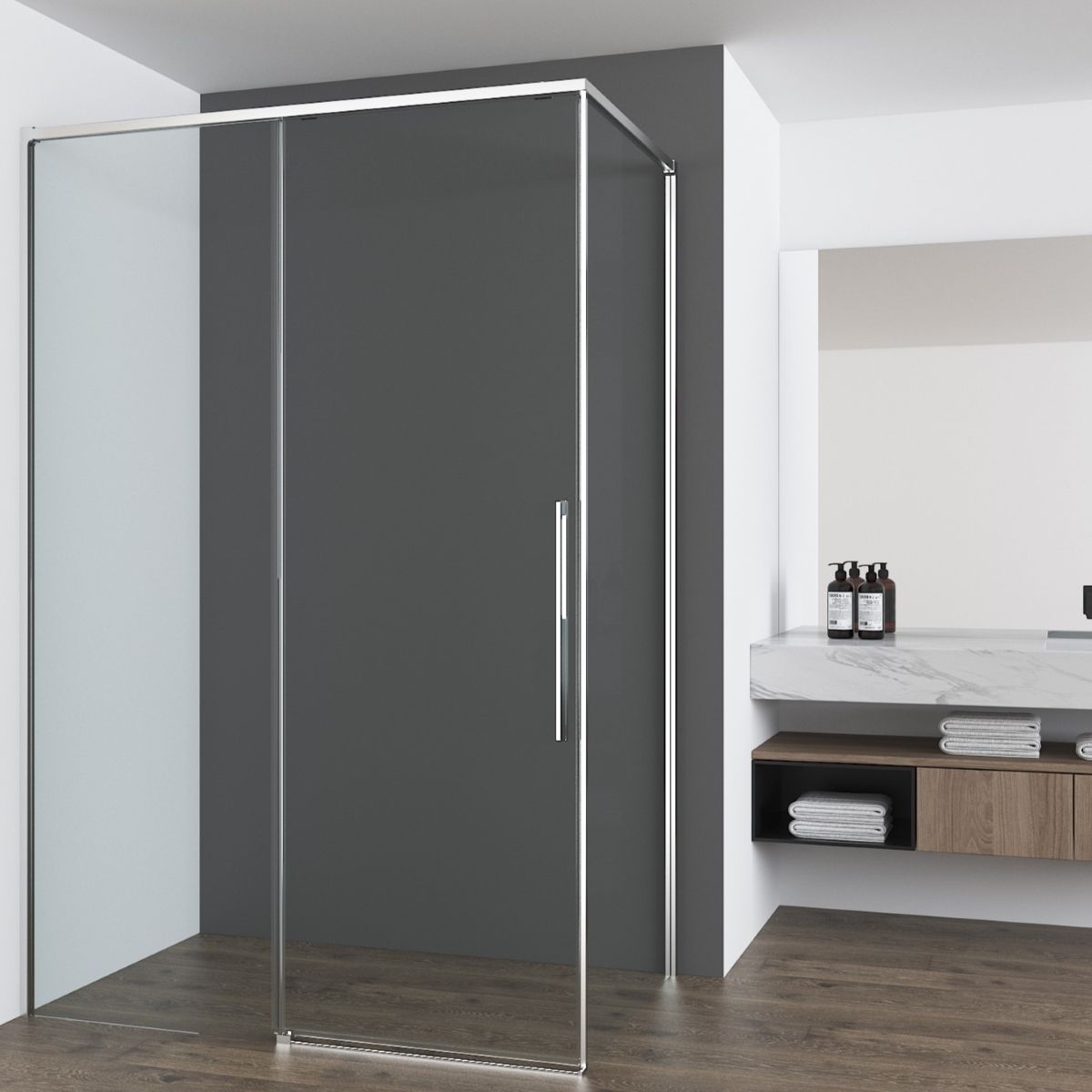 Душевой уголок Vincea Ultima VSR-7UL1012CL 120x100 хром, прозрачное