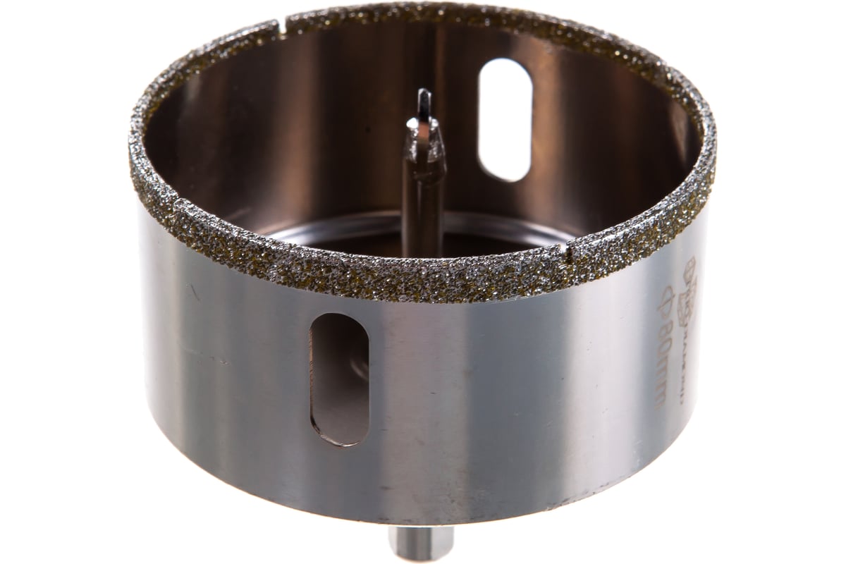 Коронка алмазная по керамике и кафелю с центрирующим сверлом (80 мм) TRIO-DIAMOND 400080