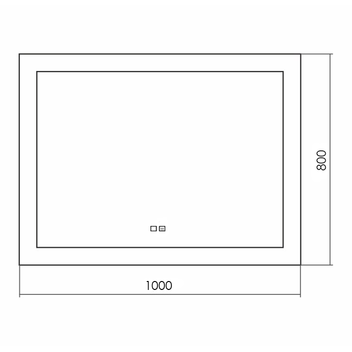 Зеркало Silver Mirrors Norma neo LED-00002494 100x80 см с подсветкой, антипар