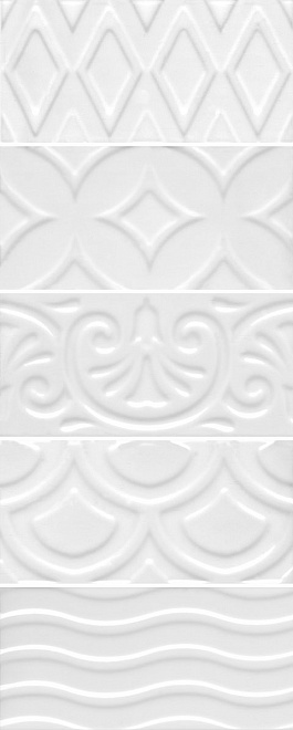 Керамическая плитка Kerama Marazzi Авеллино белый структура mix 7.4х15 см, 16017
