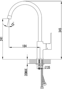 Смеситель для кухни Lemark Magic LM3405C