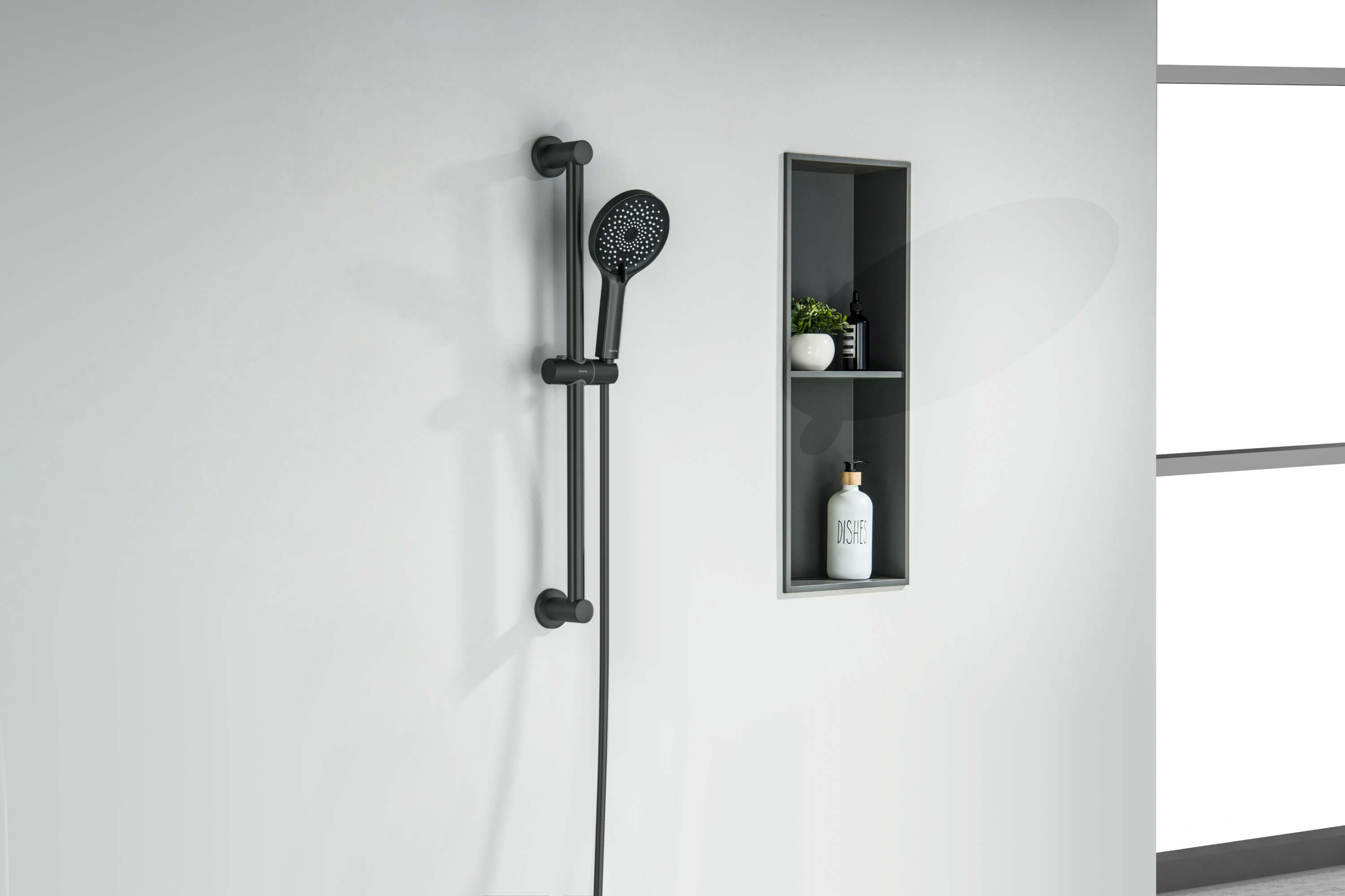 Душевой гарнитур Aquatek Лугано AQ2022MB черный матовый Душевой гарнитур Aquatek Лугано AQ2022MB черный матовый