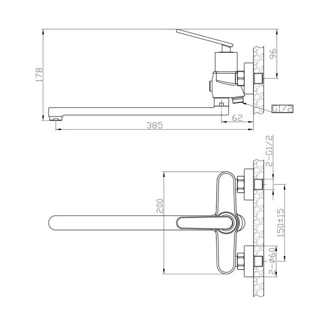 Смеситель универсальный Agger Beauty A2621100