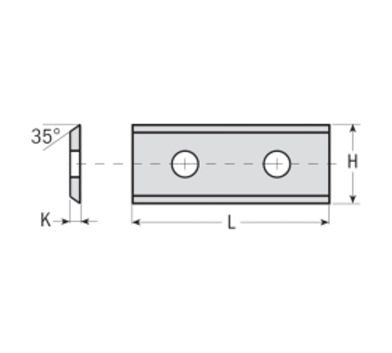 Нож твердосплавный F1730 (36x12x1.5 мм) CMT 790.360.01