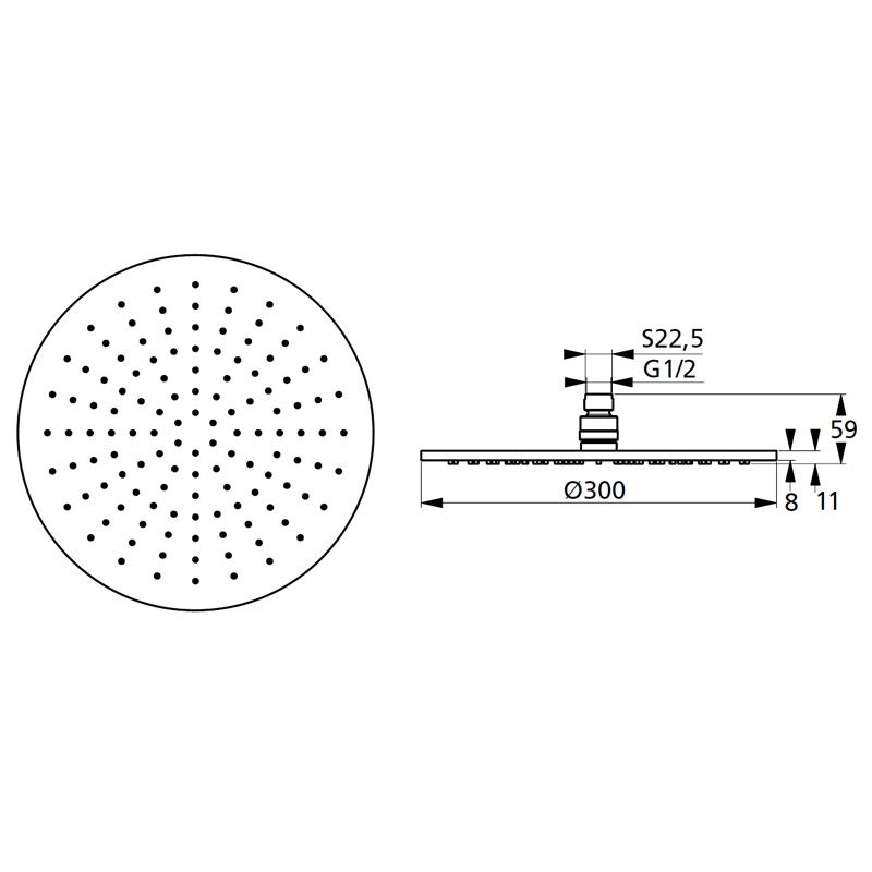 Верхний душ Ideal Standard IdealRain B9443AA