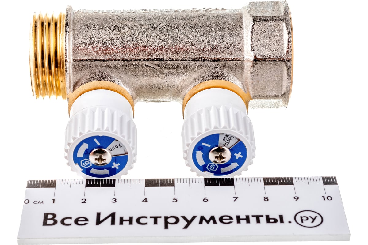 Распределительный коллектор STOUT 1, 2 отвода 3/4ЕК SMB 6851 013402 RG008S37S7JS9T