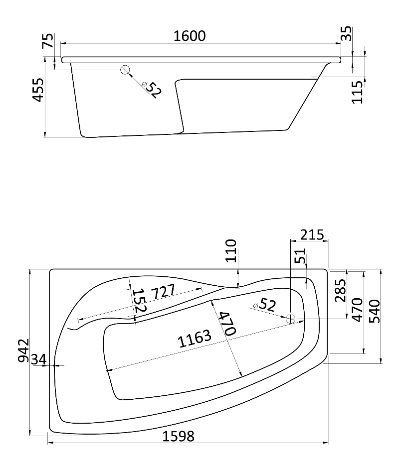 Фронтальная панель Santek Майорка XL 160x95 L/R