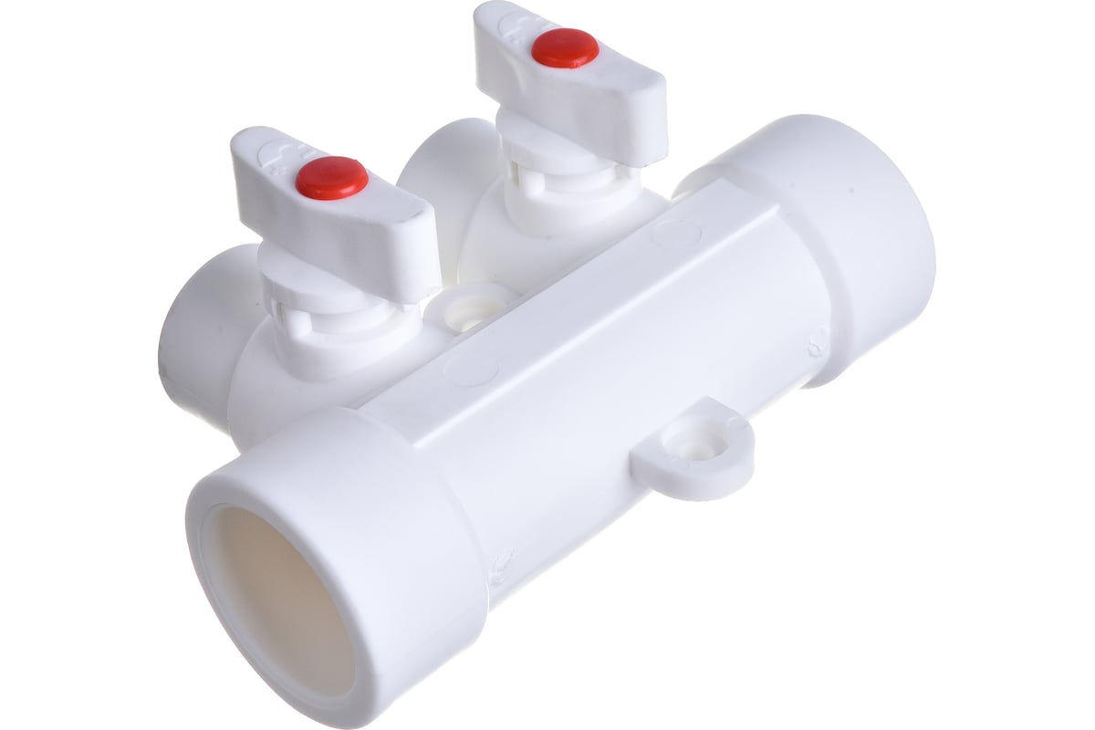 Коллектор с шаровыми кранами Lammin PPR ВР 32х1/2х2 Lm31082215032
