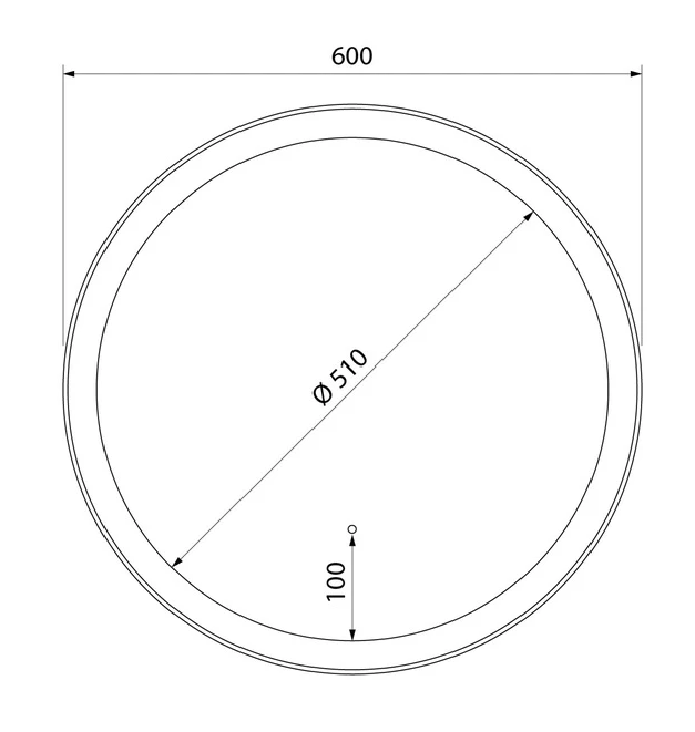 Зеркало Iddis Esper 60x60 см с подсветкой ESP600Ri98