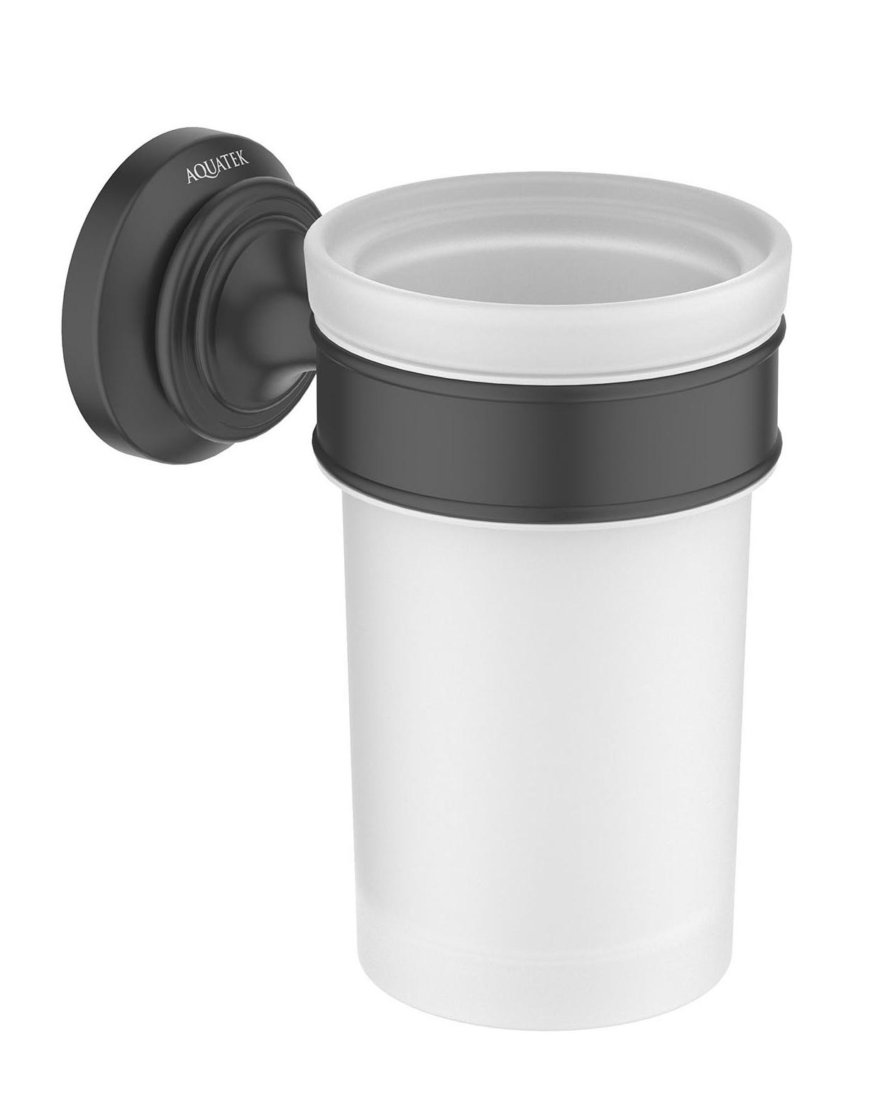 Держатель для стакана Aquatek Классик AQ4527MB черный матовый