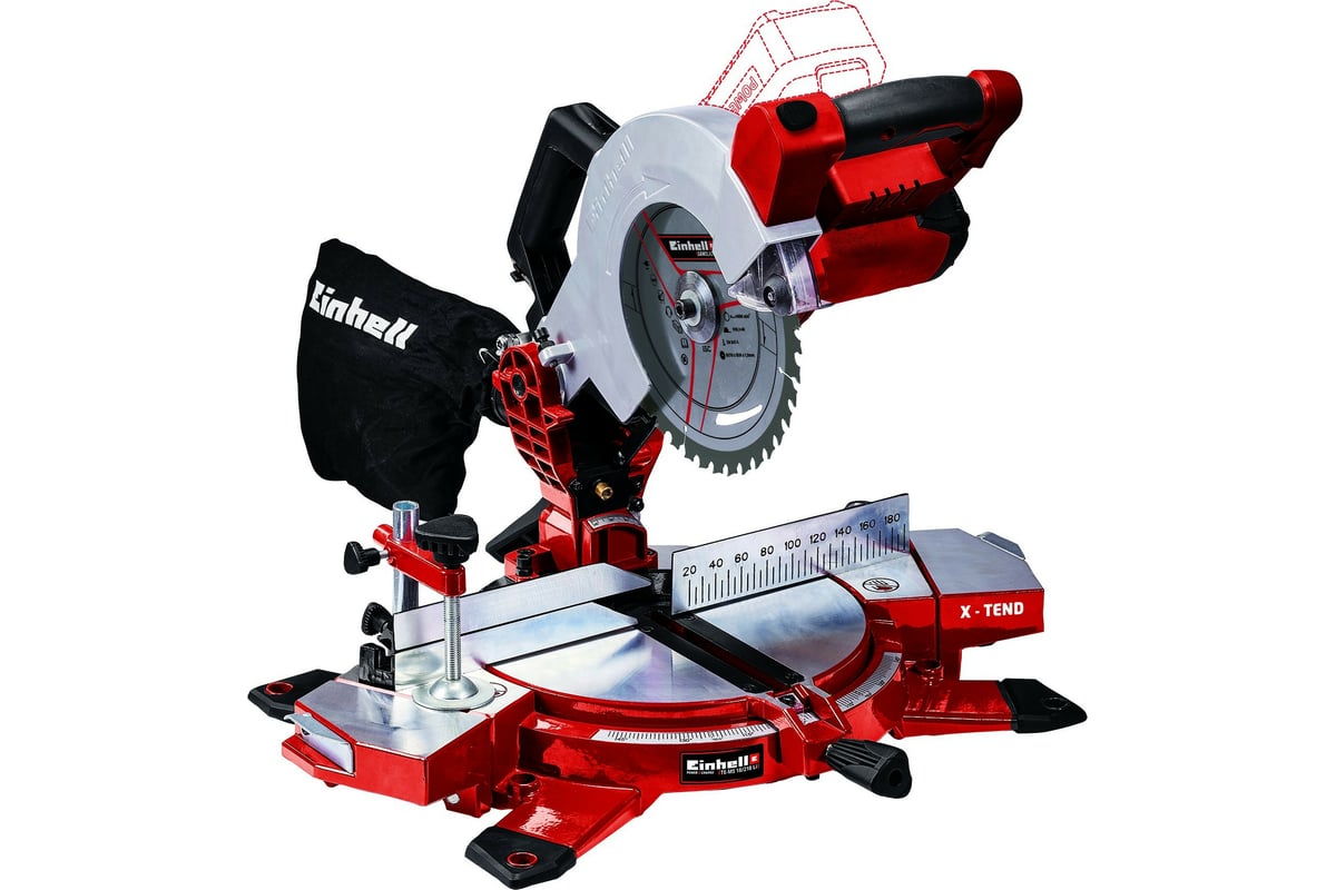 Торцовочная аккумуляторная пила Einhell PXC TE-MS 18/210 Li-Solo 4300890