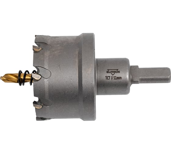 Коронка по металлу твердосплавная 51 мм Elitech 1820.139500 204127