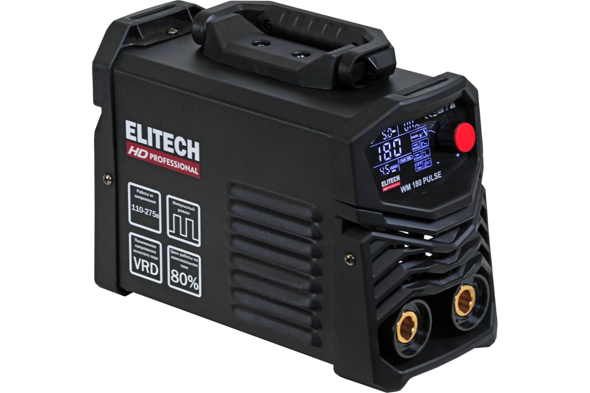 Инверторный сварочный аппарат Elitech HD WM 180 Pulse 204465