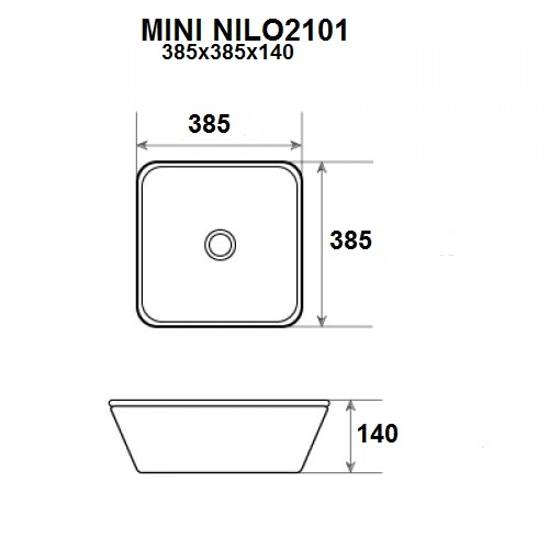 Раковина Nilo Mini 2101 38.5 см