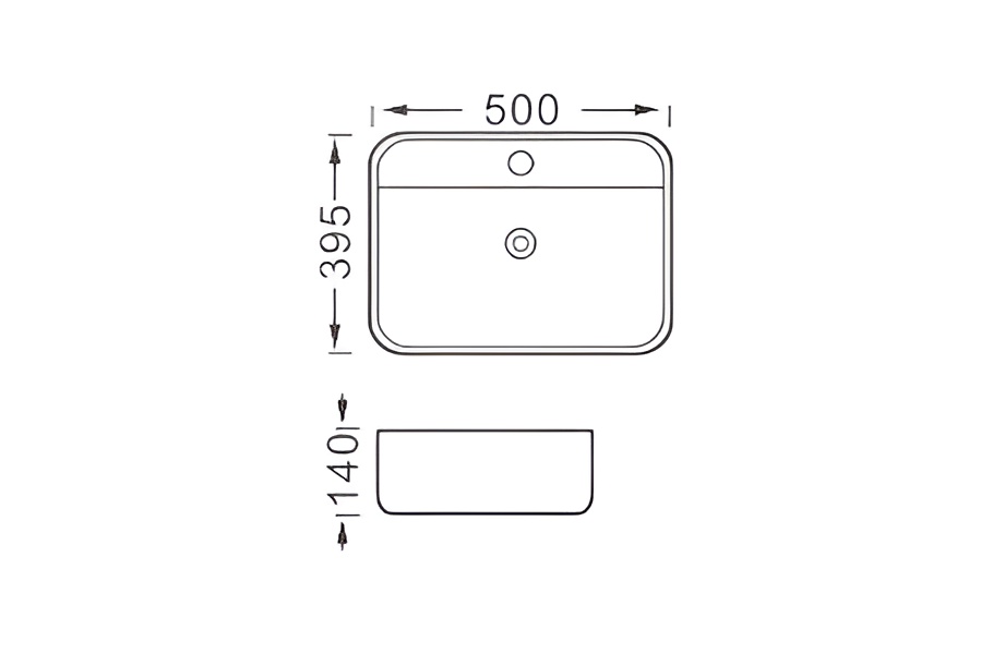 Раковина Aquatek Вега AQ5506-MB 50 см черный матовый