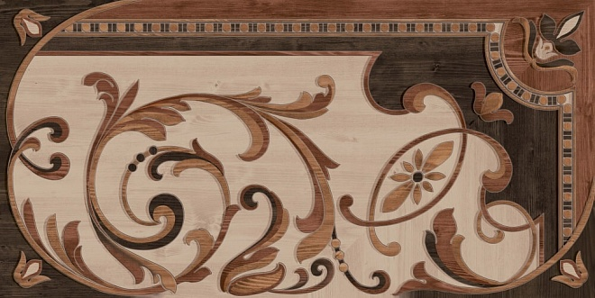 Керамогранит Kerama Marazzi Гранд Вуд декорированный правый обрезной 80х160 см, DD570800R