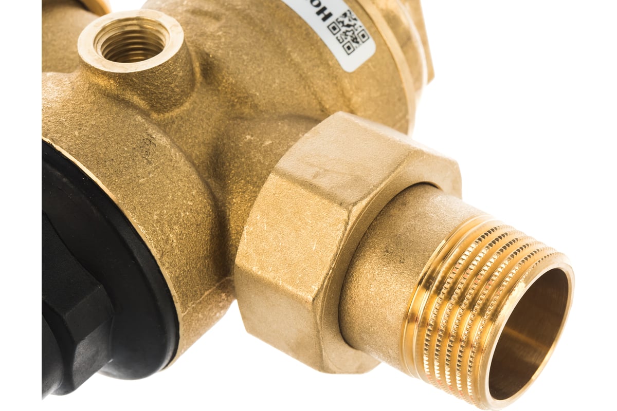 Клапан понижения давления Honeywell на горячую воду, диапазон регулировки 1.5-6 атм D06F-1"B
