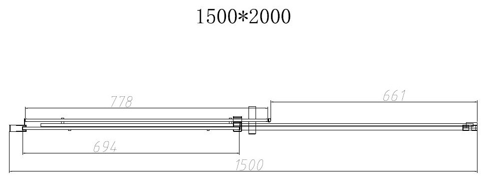 Душевая дверь Vincea Dice VDS-4D150CL 150x200 хром, прозрачная