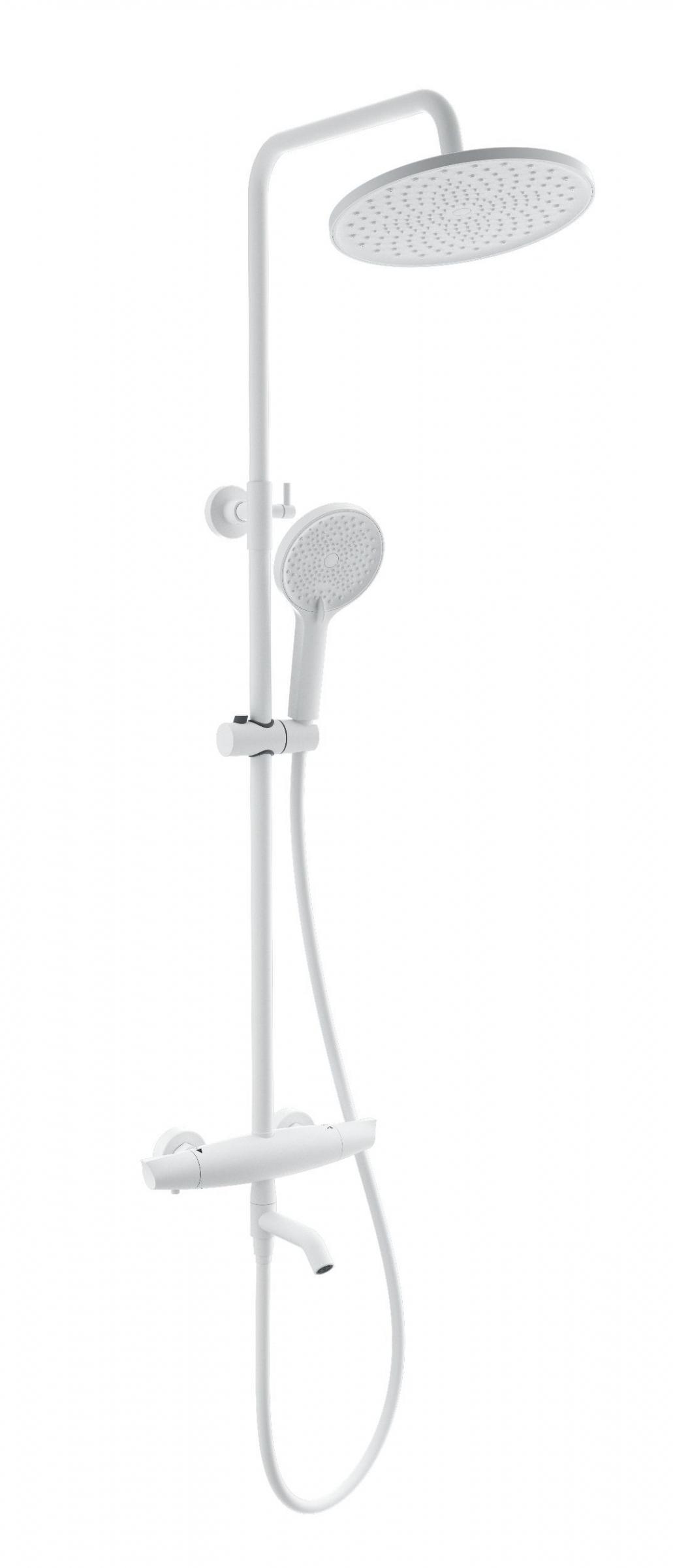 Душевая стойка Wonzon&Woghand Capsule WW-B3031-A2-MWB термостат, белый матовый