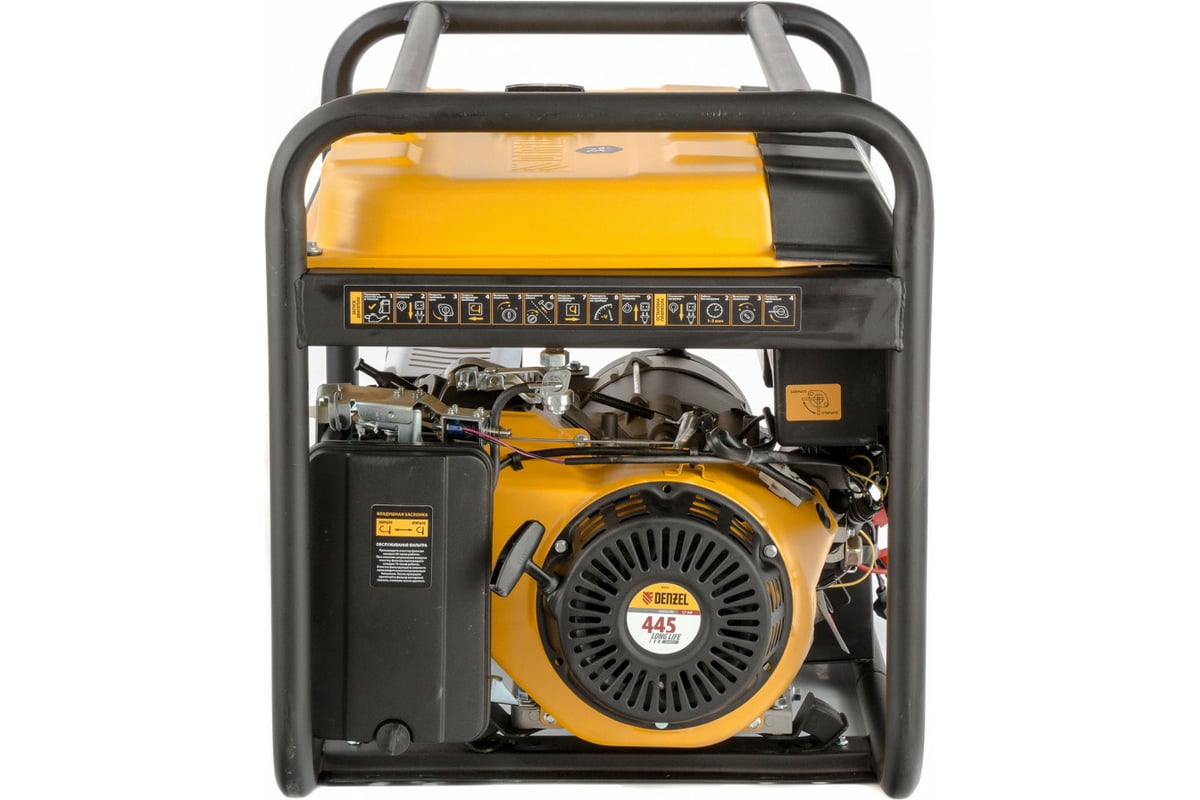 Бензиновый генератор Denzel PS 80 EA, 8,0 кВт, 230В, 25л 946924