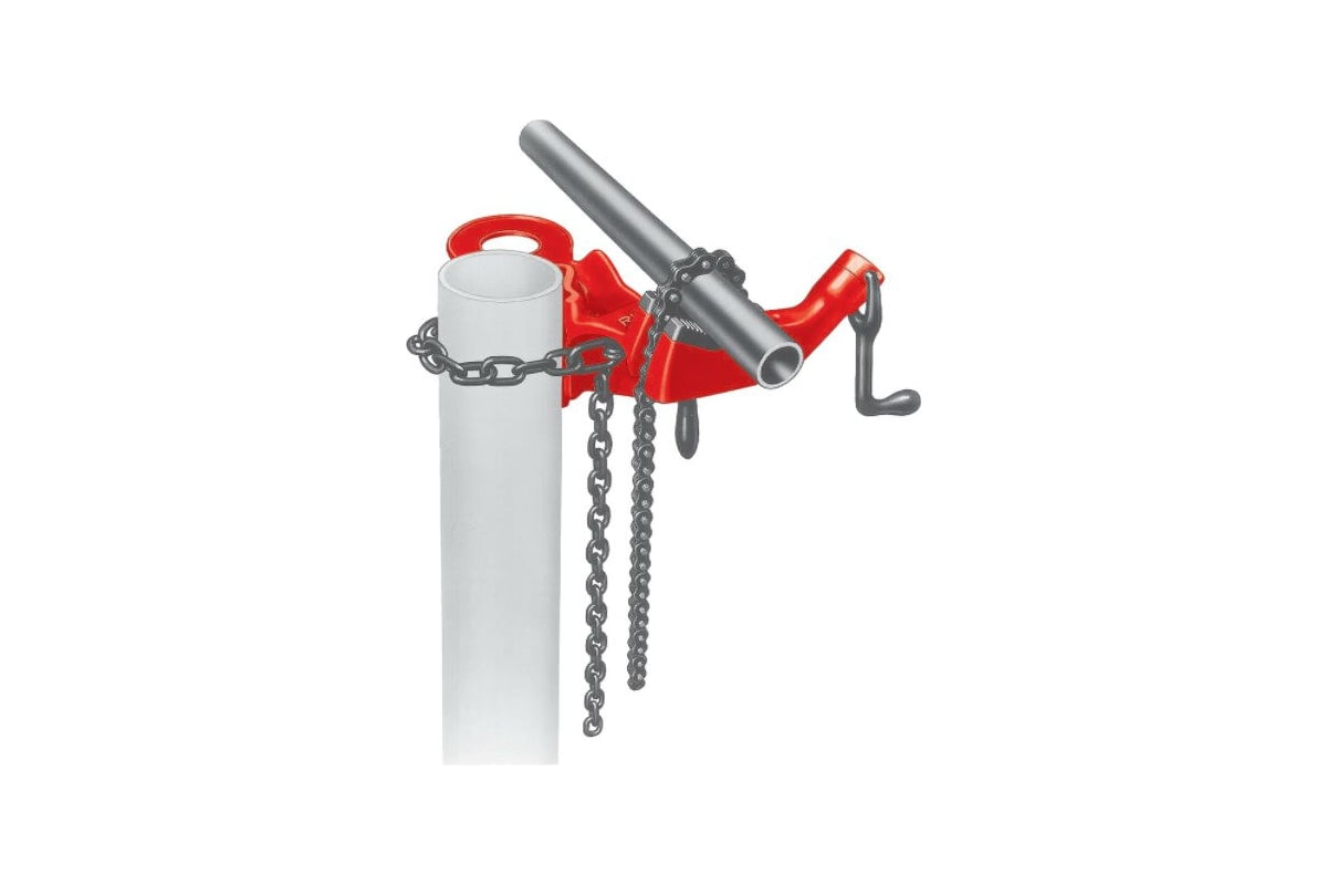 Цепные тиски на подставке с верхним винтом Ridgid 640 40170 (1/8-5)