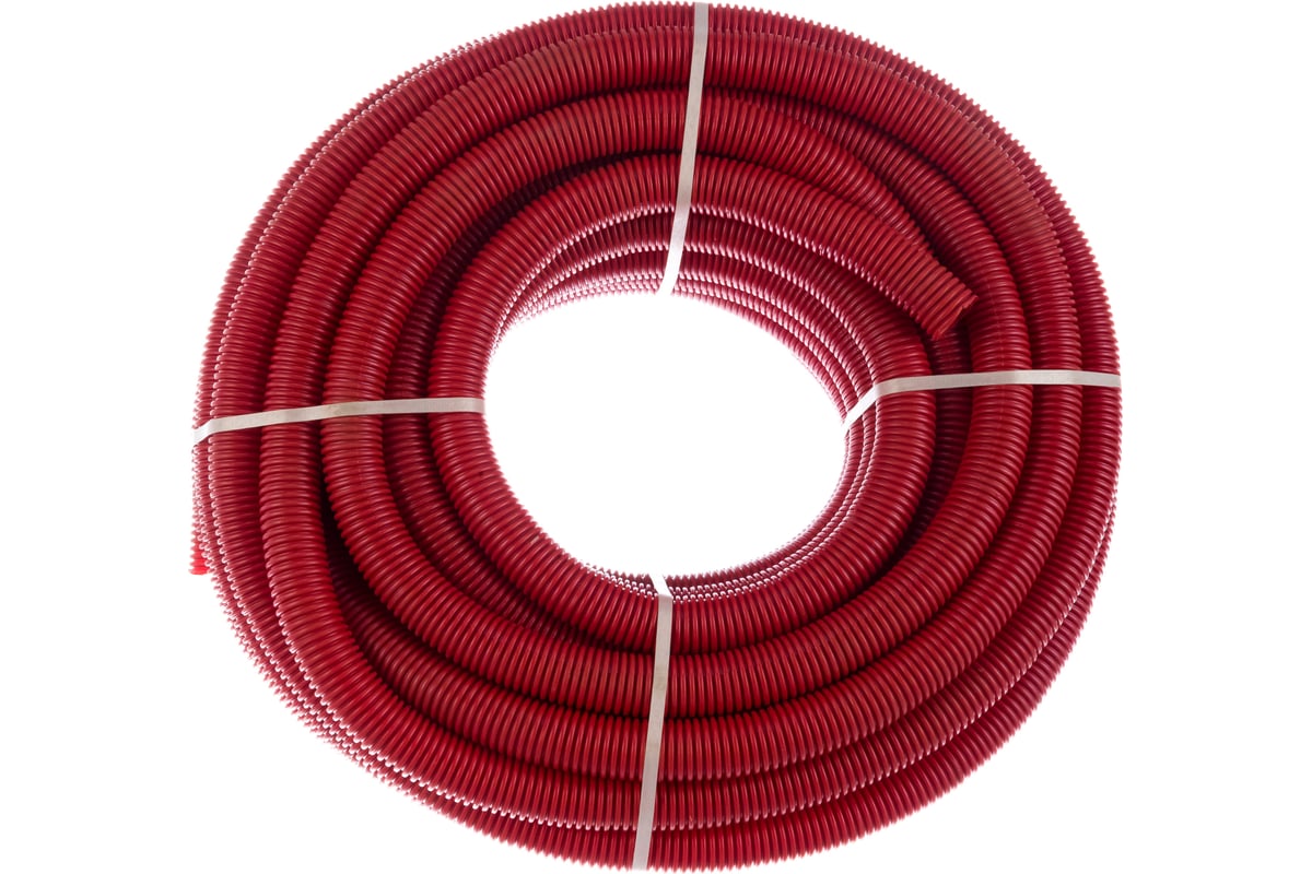 Гофрированный кожух COMAP ПНД D40/25 красная 48
