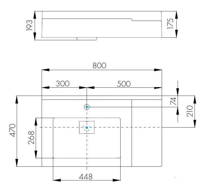 Раковина Акватон Сакура 80 см 1A71993KSK010